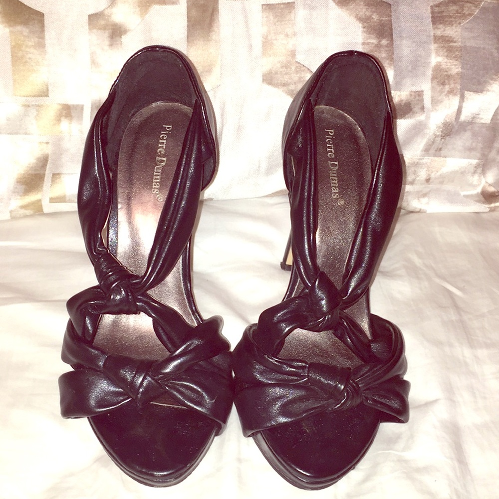 Black Pierre Dumas Heels